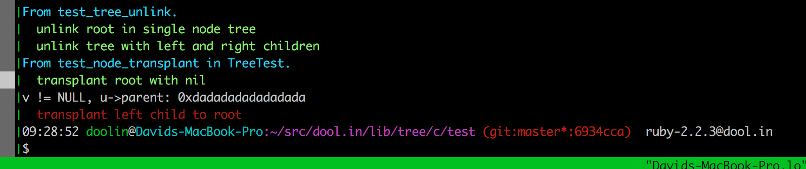 0xdadadada indicates uninitialized
memory